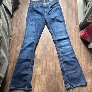 7 For All Mankind Women’s High Waist, Bootcut size 27 Blue Jeans